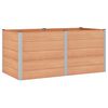 vidaXL Garden Raised Bed Brown 200 x 100 x 91 cm WPC and Aluminium