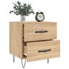 vidaXL Bedside Cabinets 2 pcs Sonoma Oak 40x35x47.5 cm Engineered Wood