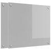 vidaXL Kitchen Backsplash 2 pcs Light Grey 70 x 60 cm Tempered Glass