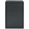 vidaXL Safe Box with Lock Dark grey 35 x 31 x 50 cm Steel