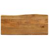 vidaXL Table Top 90x40x3.8 cm Live Edge Solid Wood Mango