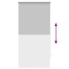 vidaXL Roller Blind Blackout 64.4x120 cm Fabric Width 60 cm Grey