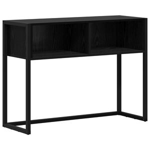 vidaXL End Table Black Oak 100 x 36 x 75 cm Engineered Wood