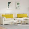 vidaXL Sofa Pillows 2 pcs Yellow 120 x 40 cm Corduroy Fabric