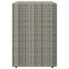 vidaXL Garden Storage Cabinet Grey 100x55.5x80 cm Poly Rattan