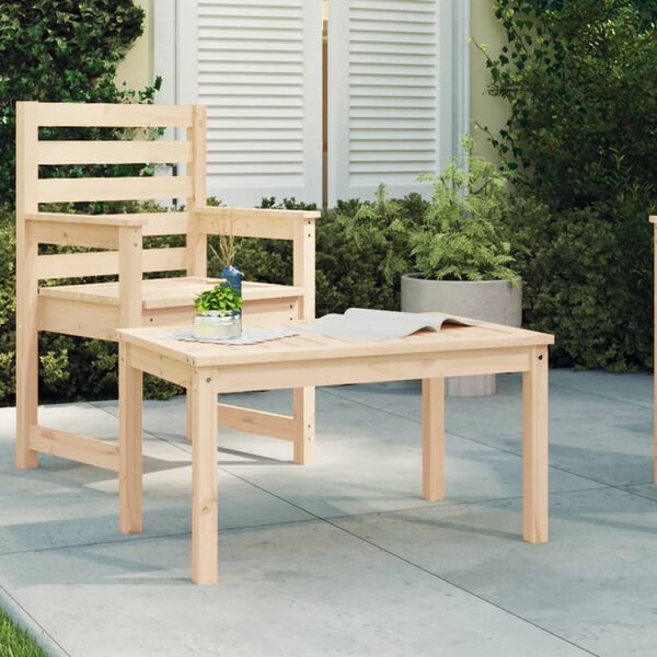 vidaXL Garden Table 82.5x50.5x45 cm Solid Wood Pine