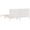 vidaXL Extra Long Bed Frame without Mattress White 200x220 cm Solid Wood