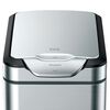 EKO Waste Bin Touch Bar Tina 30 L Matte Silver