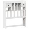 vidaXL Bookcase Bed without Mattress White 75x190 cm Small Single Solid Wood Pine