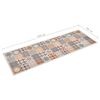 vidaXL Kitchen Carpet Washable Mosaic Colour 60x180 cm