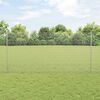 vidaXL Fence with Post Silver 1.2 x 10 m Steel