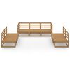 vidaXL 7 Piece Garden Lounge Set Honey Brown Solid Pinewood