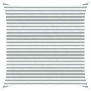 vidaXL Sun Shade Sail Light Grey and White 3.6 x 3.6 m