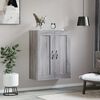 vidaXL Wall Mounted Cabinet Grey Sonoma 69.5x34x90 cm Engineered Wood