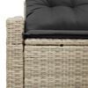 vidaXL Garden Sofa with Cushion 123 x 62 x 69 cm Poly Rattan