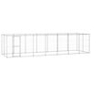 vidaXL Outdoor Dog Kennel Galvanised Steel 16.94 m&sup2;