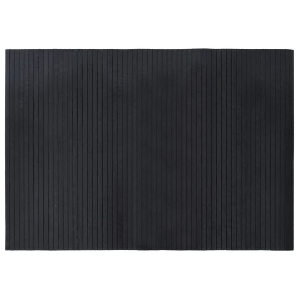 vidaXL Rug Rectangular Black 70x100 cm Bamboo