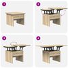 vidaXL Coffee Table Sonoma Oak 55 x 54.5 x 45 cm Engineered wood