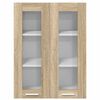 vidaXL Hanging Cabinet Sonoma Oak 60 x 31 x 80 cm Engineered Wood