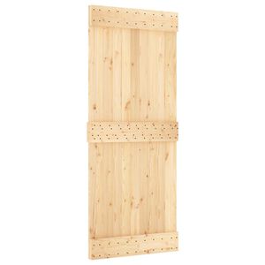 vidaXL Sliding Door NARVIK 85 x 210 cm (213.5 cm) Natural and Black