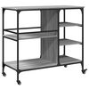 vidaXL Kitchen Trolley Grey Sonoma 100x45x89.5 cm Engineered Wood