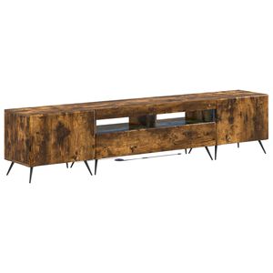 vidaXL LED TV Cabinet BREDA 3 pcs Smoked Oak Engineered Wood