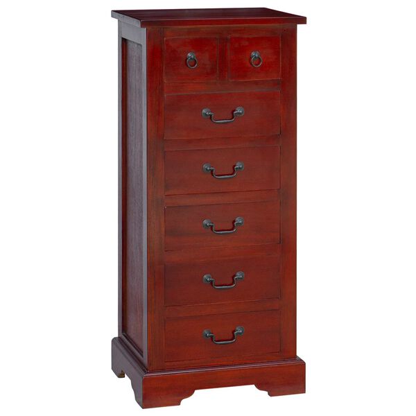 vidaXL Chest of Drawers Brown 45 x 35 x 100.5 cm Solid Mahogany Wood