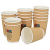 vidaXL Paper Coffee Cups with Lids 1000 pcs 8oz 200ml