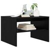 vidaXL Coffee Table Black Oak 60 x 50 x 40 cm Engineered Wood
