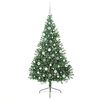 vidaXL Artificial Pre-lit Christmas Tree Green 180 cm PVC