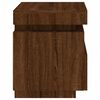 vidaXL Bedside Cabinets with LED Lights 2 pcs Brown Oak 40x39x48.5 cm