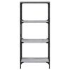 vidaXL Bookcase 4-Tier Grey Sonoma 59x35x132 cm Engineered Wood