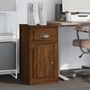 vidaXL Side Cabinet with Drawer Brown Oak 40x50x75 cm Engineered Wood