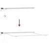 vidaXL Retractable Awning Light Grey 400 x 300 cm Fabric and Steel