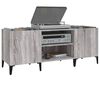 vidaXL Record Cabinet Grey Sonoma 121x38x48 cm Engineered Wood