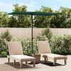 vidaXL Garden Parasol with Aluminium Pole 2x1.5 m Green
