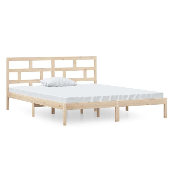 vidaXL Bed Frame without Mattress Small Double Solid Wood