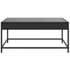 vidaXL Coffee Table with Infinity LED Black 90x50x41 cm
