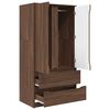 vidaXL Bathroom Cabinet Brown Oak 79.5 x 49 x 156 cm Engineered Wood