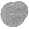 vidaXL Shaggy Rug PAMPLONA High Pile Modern Grey &Oslash; 240 cm