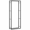 vidaXL Firewood Rack Matt Black 80x28x222 cm Steel