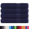 vidaXL Sauna Towels "FROGN" 4 pcs Navy Blue 80x200 cm 360 gsm
