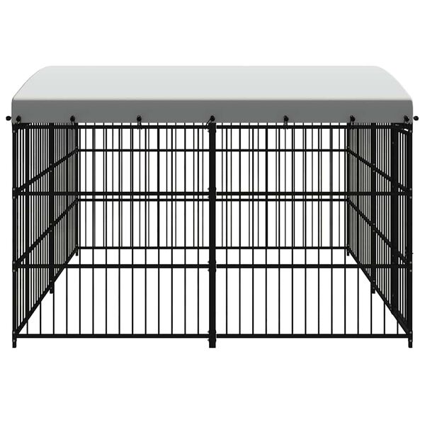 vidaXL Outdoor Dog Kennel with Roof 300x300x210 cm