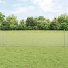 vidaXL Fence with Post Silver 0.5 x 25 m Steel