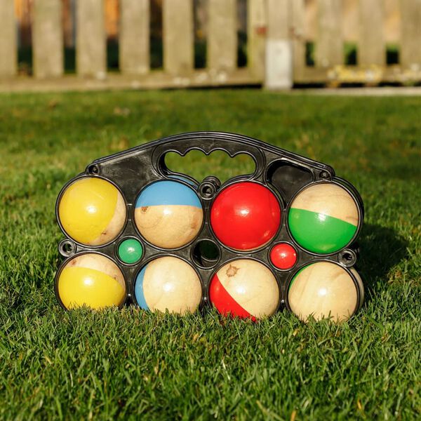 HI 10 Piece Boules Game Set Wood