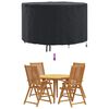 vidaXL Outdoor Furniture Cover Black 102 x 102 x 71 cm 600D fabric