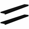 vidaXL Window Sills 2 pcs&nbsp;Brown Black 120x15x2 cm Solid Wood Oak