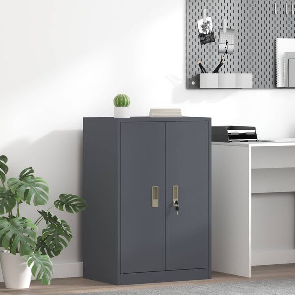 vidaXL Storage Cabinet Anthracite 60 x 40 x 90 cm Steel