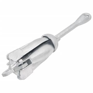 vidaXL Folding Anchor Silver 1.5 kg Malleable Iron