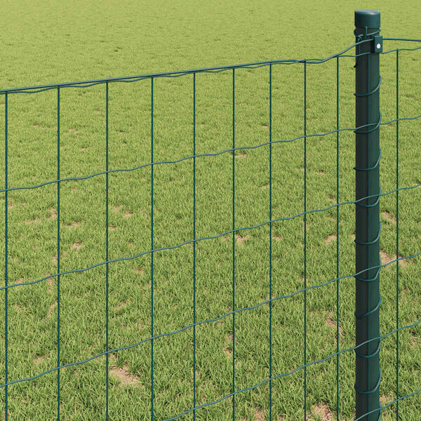 vidaXL Euro Fence Green 1.2 x 25 m PVC-coated iron